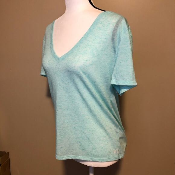 Victoria’s Secret Heather Mint Seafoam Green Tee Shirt Blouse Top size M - Picture 2 of 11
